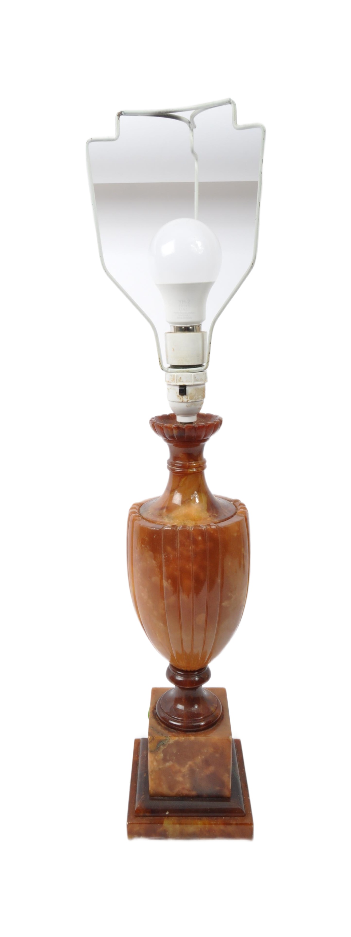 AMBER ONYX STYLE TABLE LAMP - MID 20TH CENTURY