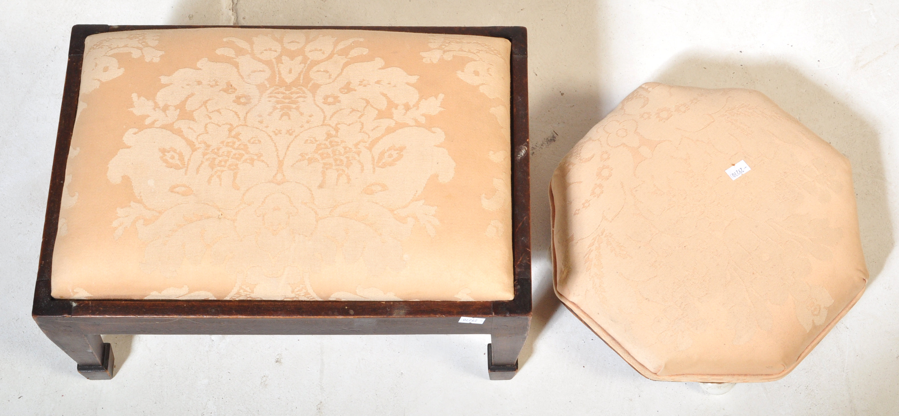 PAIR OF 19TH CENTURY LOW FOOT STOOLS - Image 5 of 5