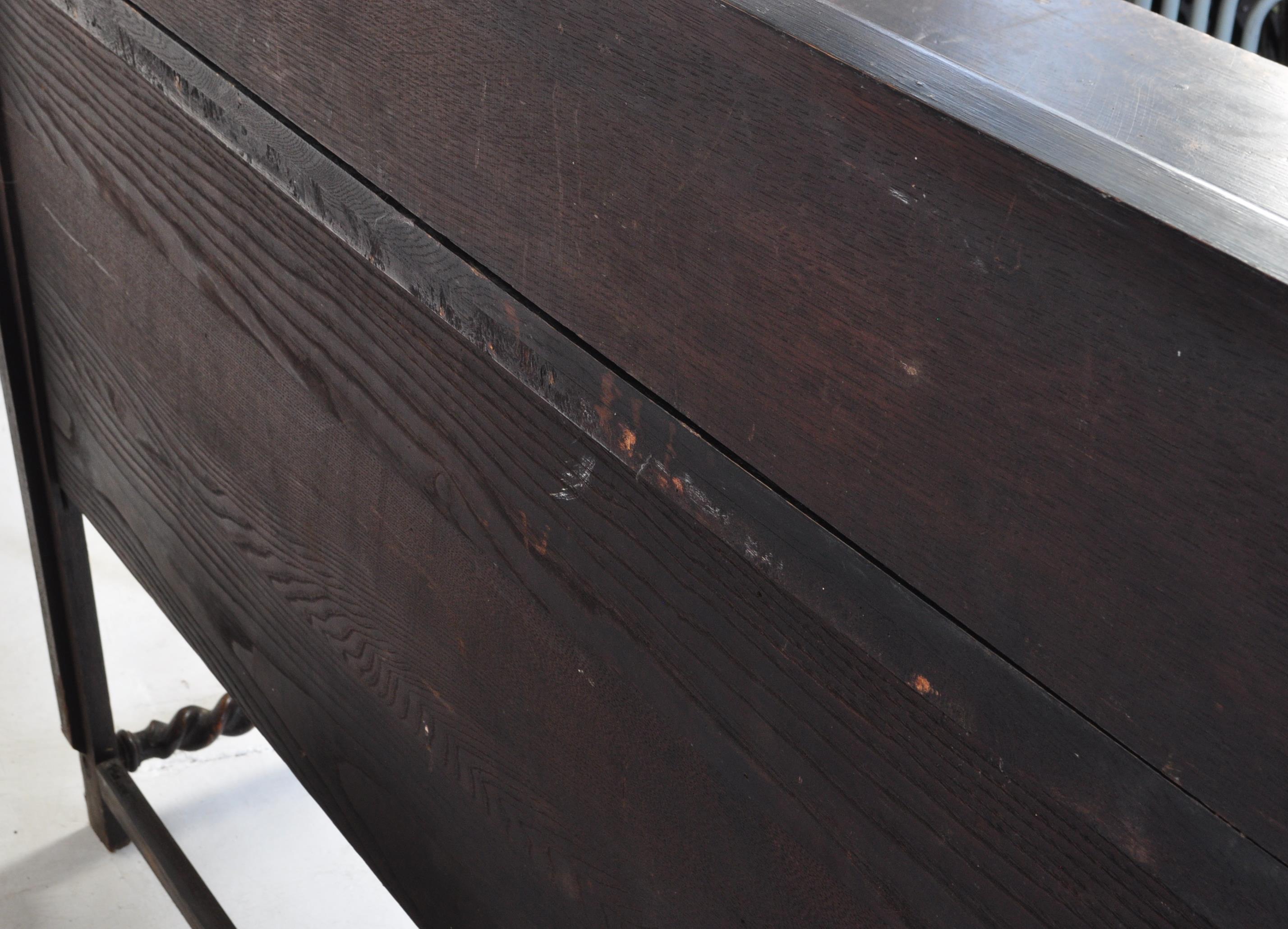 JACOBEAN REVIVAL OAK SIDEBOARD CREDENZA - Image 6 of 6