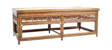 EARLY 20TH CENTURY CHINOISERIE BAMBOO LOW TABLE