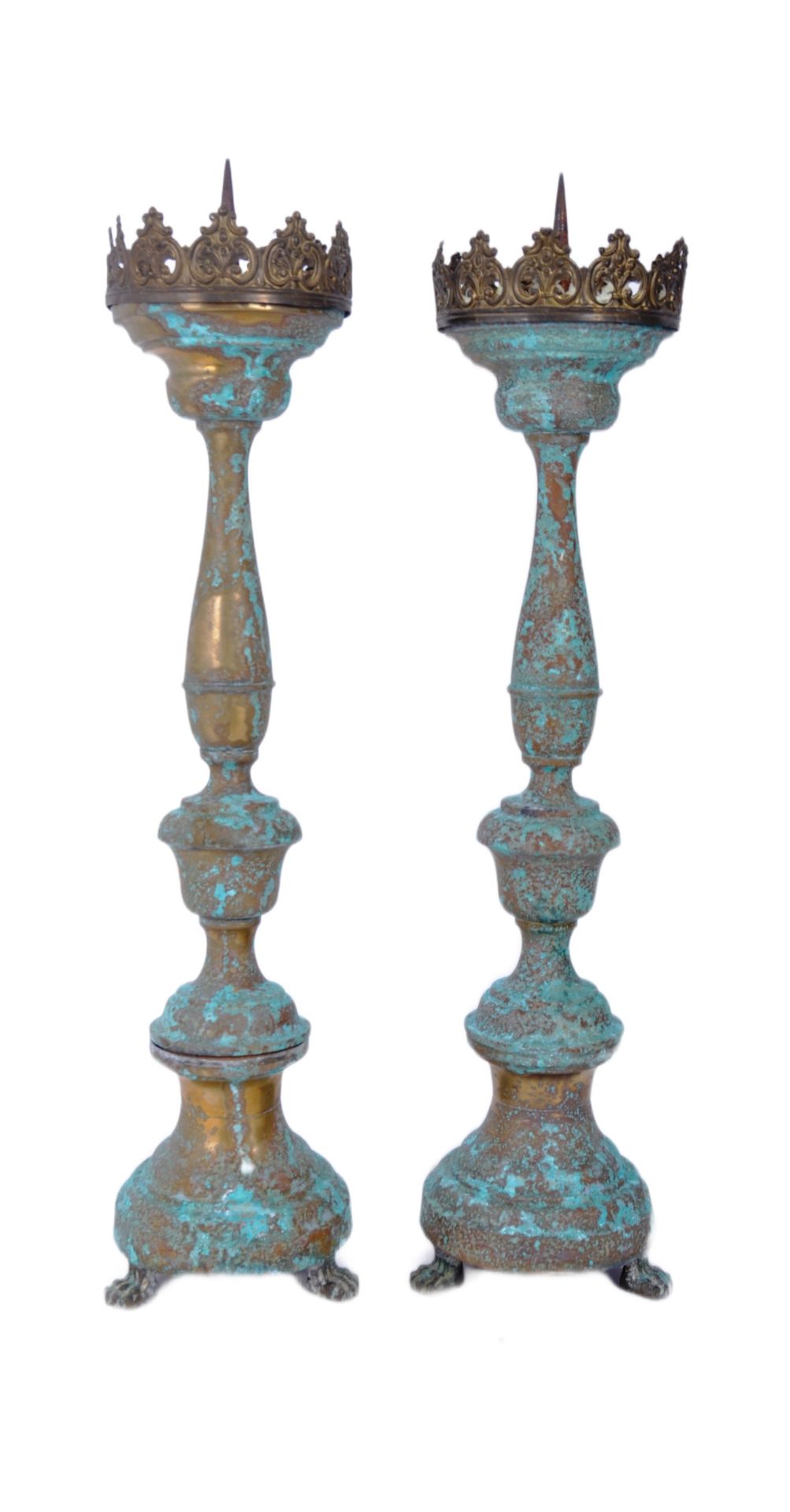 PAIR OF 19TH CENTURY ITALIAN ECCLESIASTIC CANDELABRAS