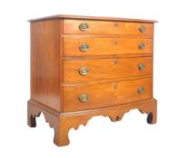 19TH CENTURY AMERICAN BOSTON MAPLE BOW FRONT CHEST