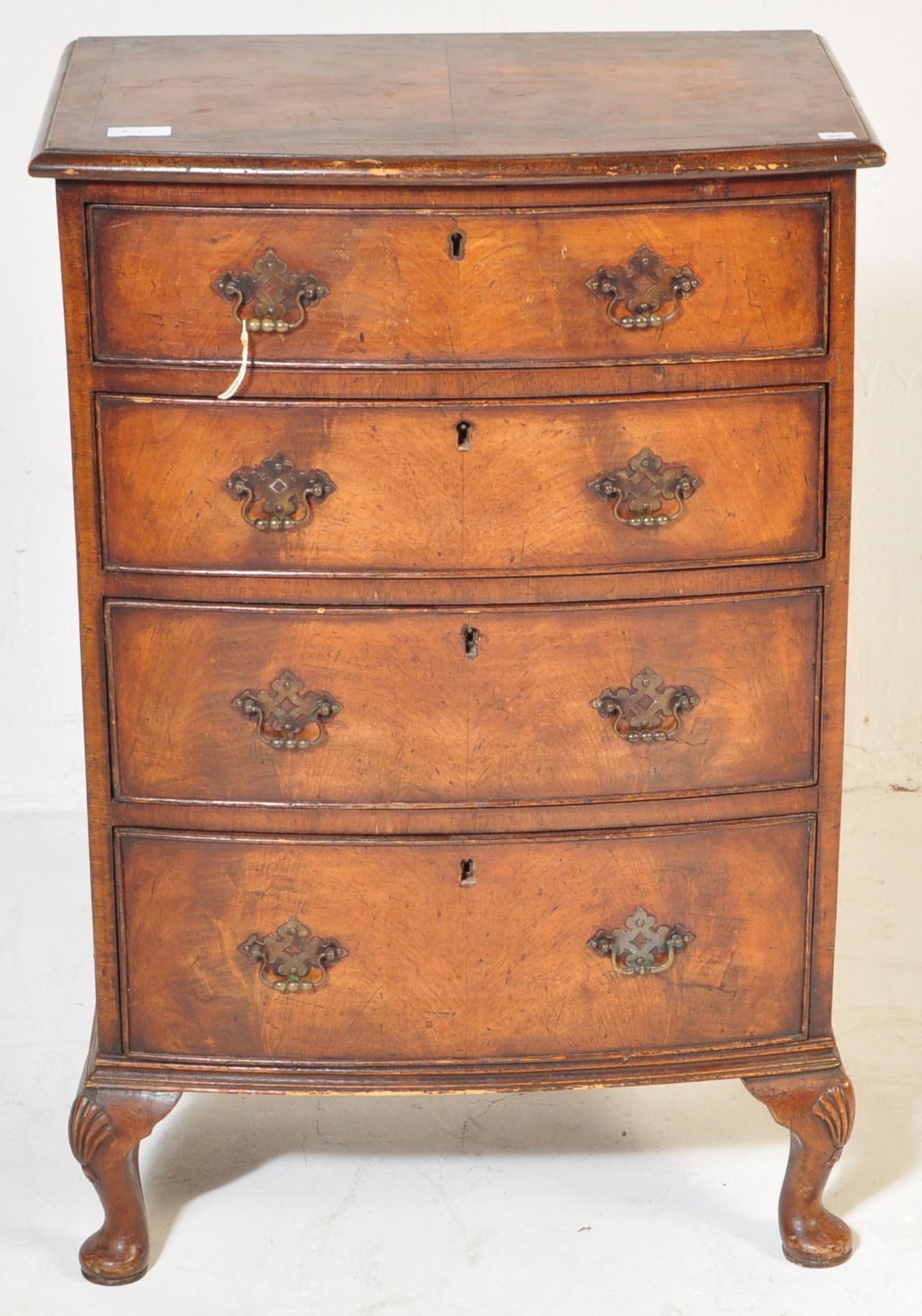 18TH CENTURY GEORGE III CROSSBANDED BACHELORS CHEST - Image 3 of 7