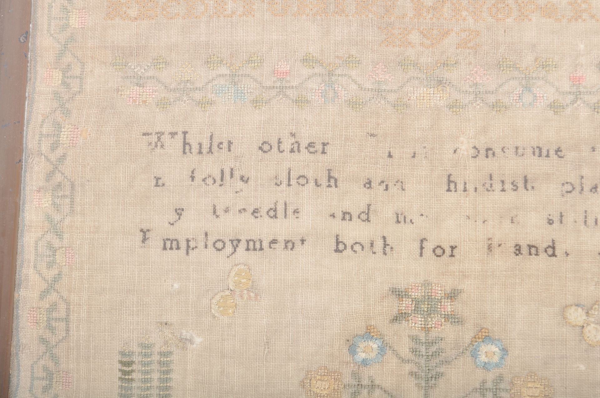 1790 18TH CENTURY NEEDLEPOINT SAMPLER - ANN THORNTON - Image 2 of 6