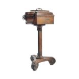 19TH CENTURY REGENCY ROSEWOOD TEAPOY - CADDY STAND