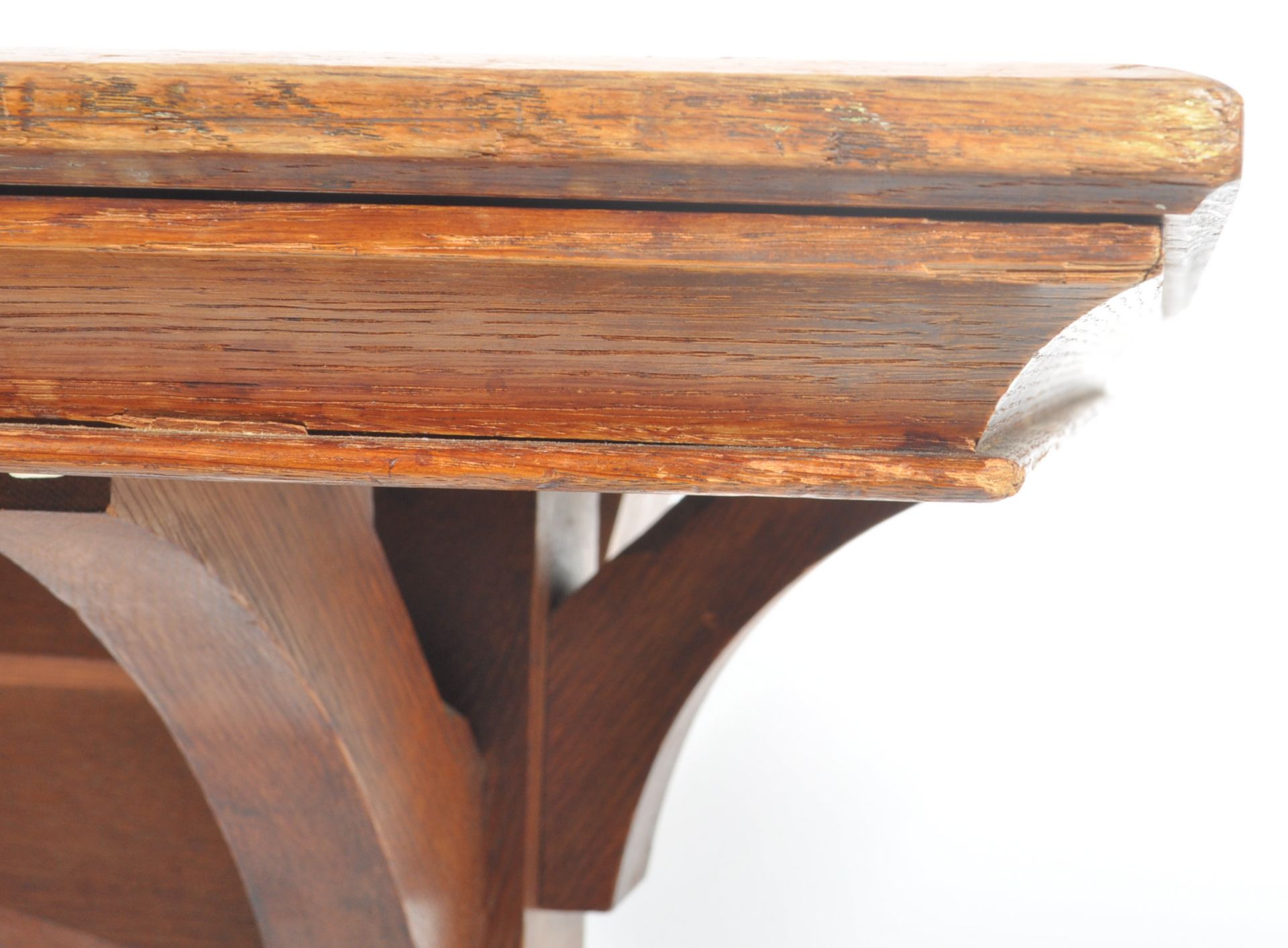 LATE 19TH CENTURY GOTHIC PUGIN ARTS & CRAFTS REFECTORY TABLE - Image 3 of 6