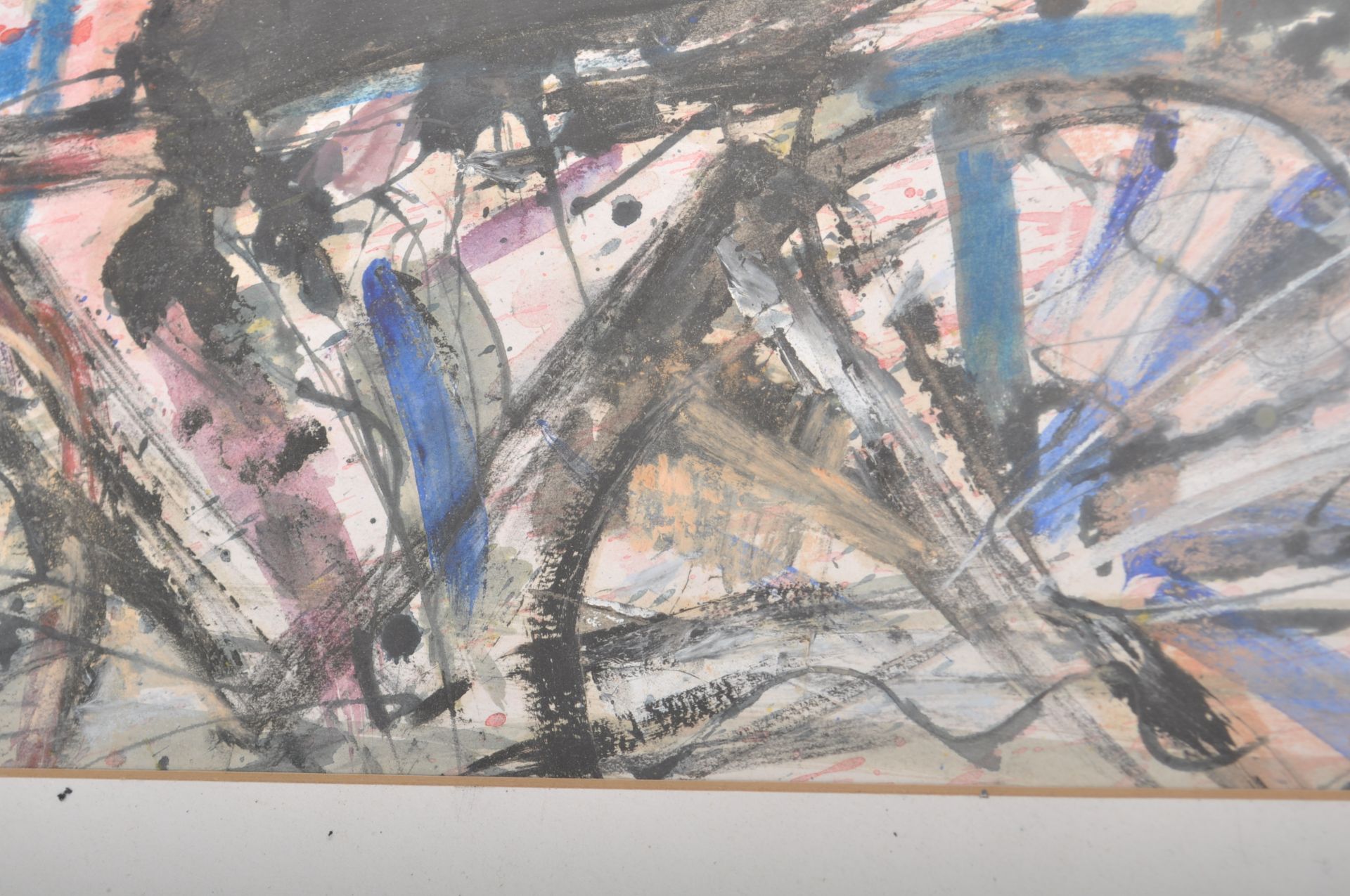 PETER MCLAREN - 20TH CENTURY INK WATERCOLOUR CYCLIST ON BRIDGE - Image 3 of 8