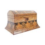 19TH CENTURY TUNBRIDGE MICROMOSAIC TEA CADDY BOX