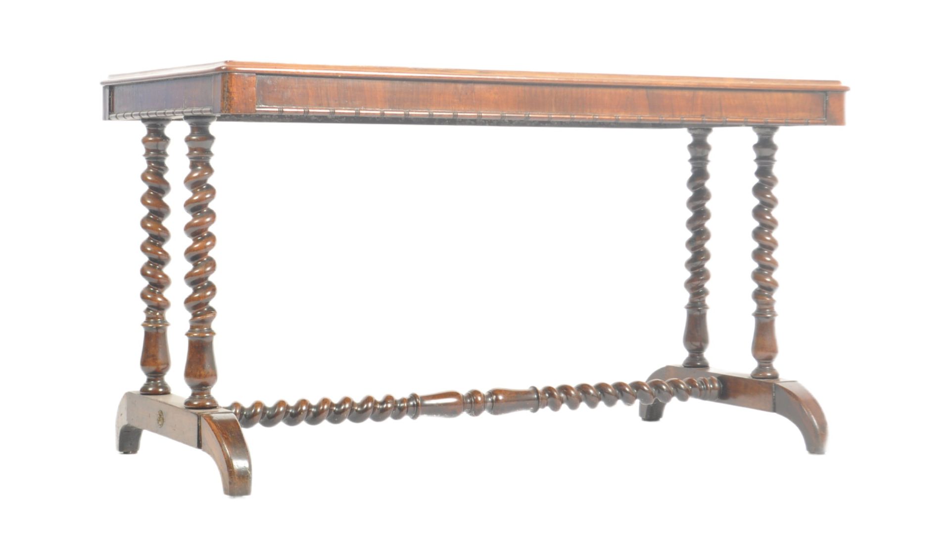 19TH CENTURY WILLIAM IV ROSEWOOD LIBRARY WRITING TABLE DESK