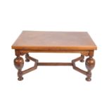 LARGE PARQUETRY INLAID REFECTORY DINING TABLE - RUBENS