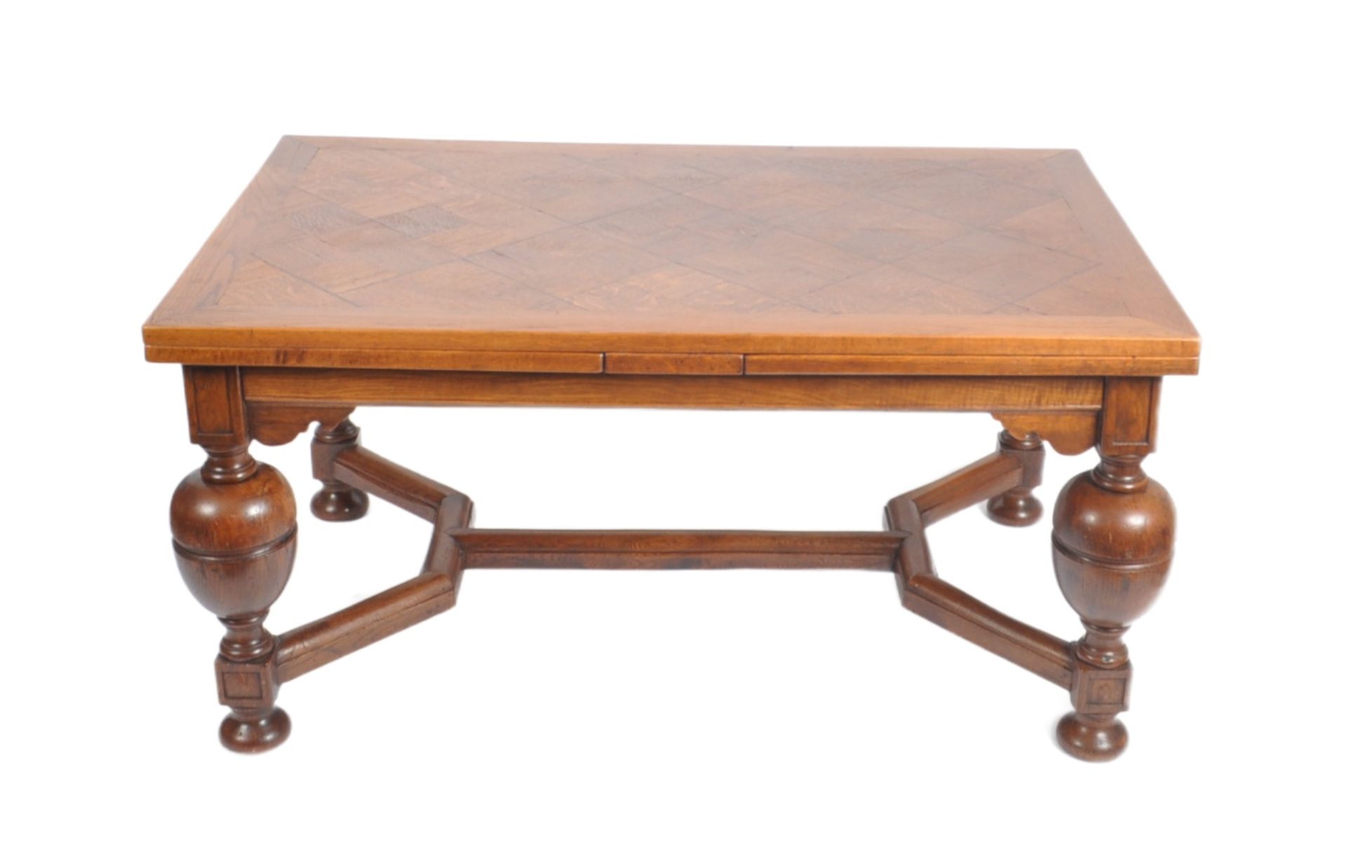 LARGE PARQUETRY INLAID REFECTORY DINING TABLE - RUBENS
