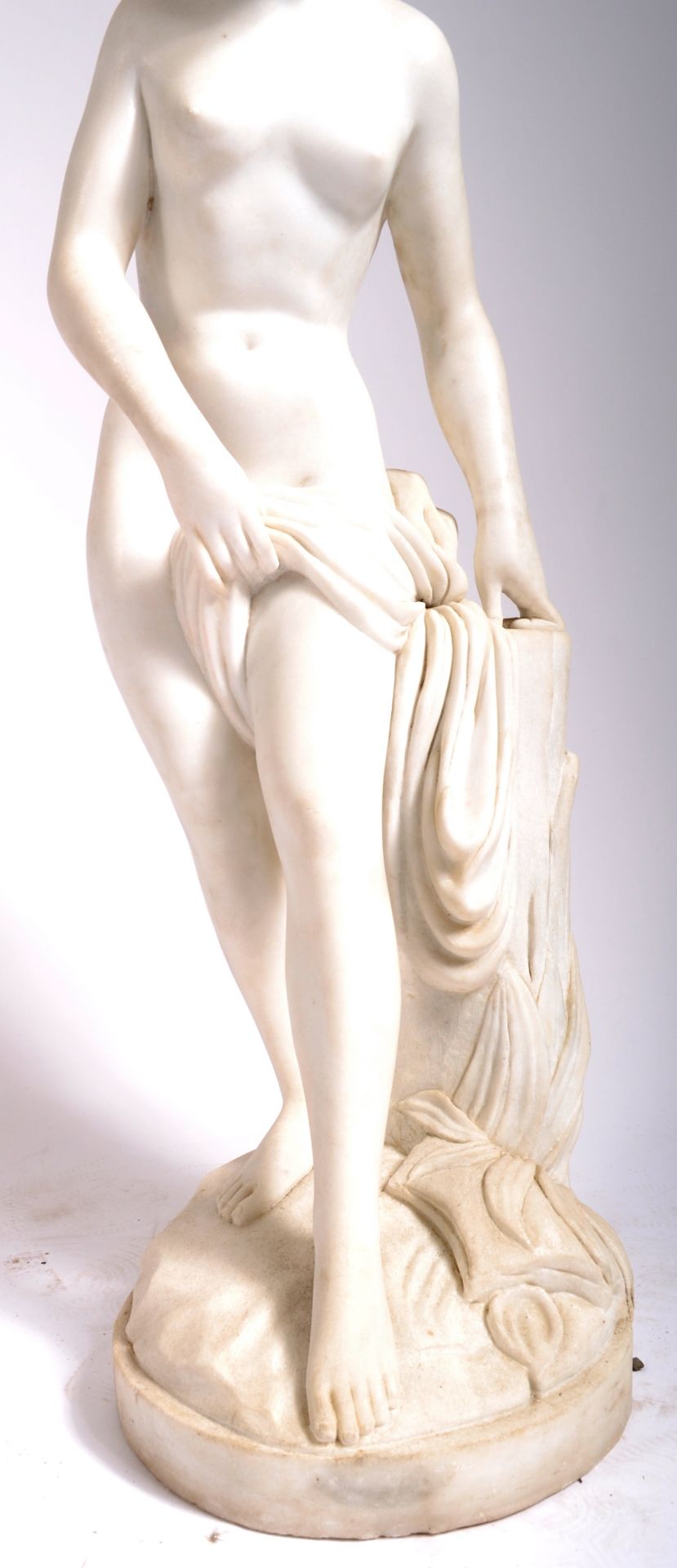 AFTER ETIENNE MAURICE FALCONET STATUE MARBLE - VENUS AU BAIN - Image 4 of 5