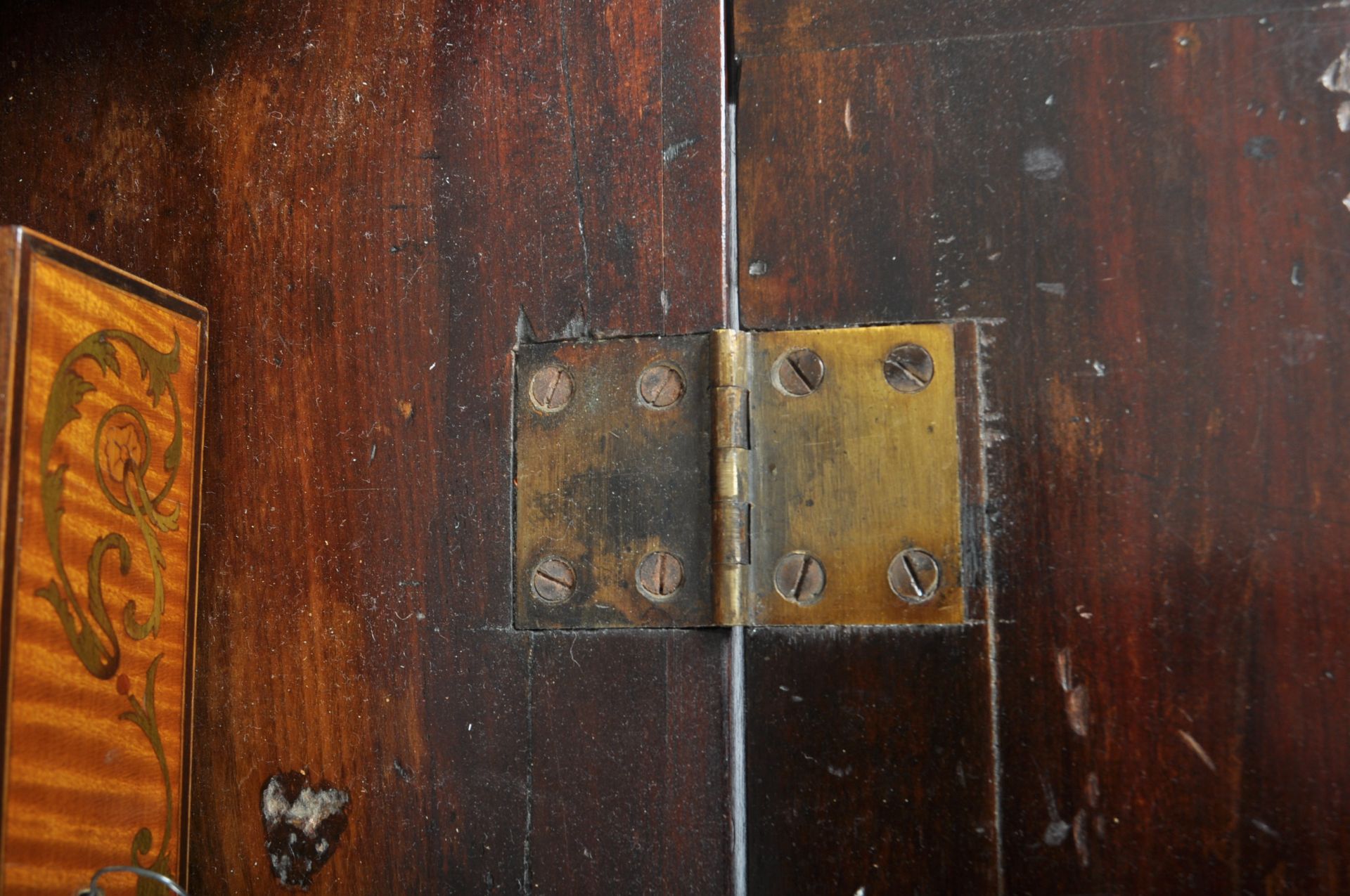 18TH CENTURY GEORGE III MARQUETRY INLAID BUREAU BOOKCASE - Image 20 of 23