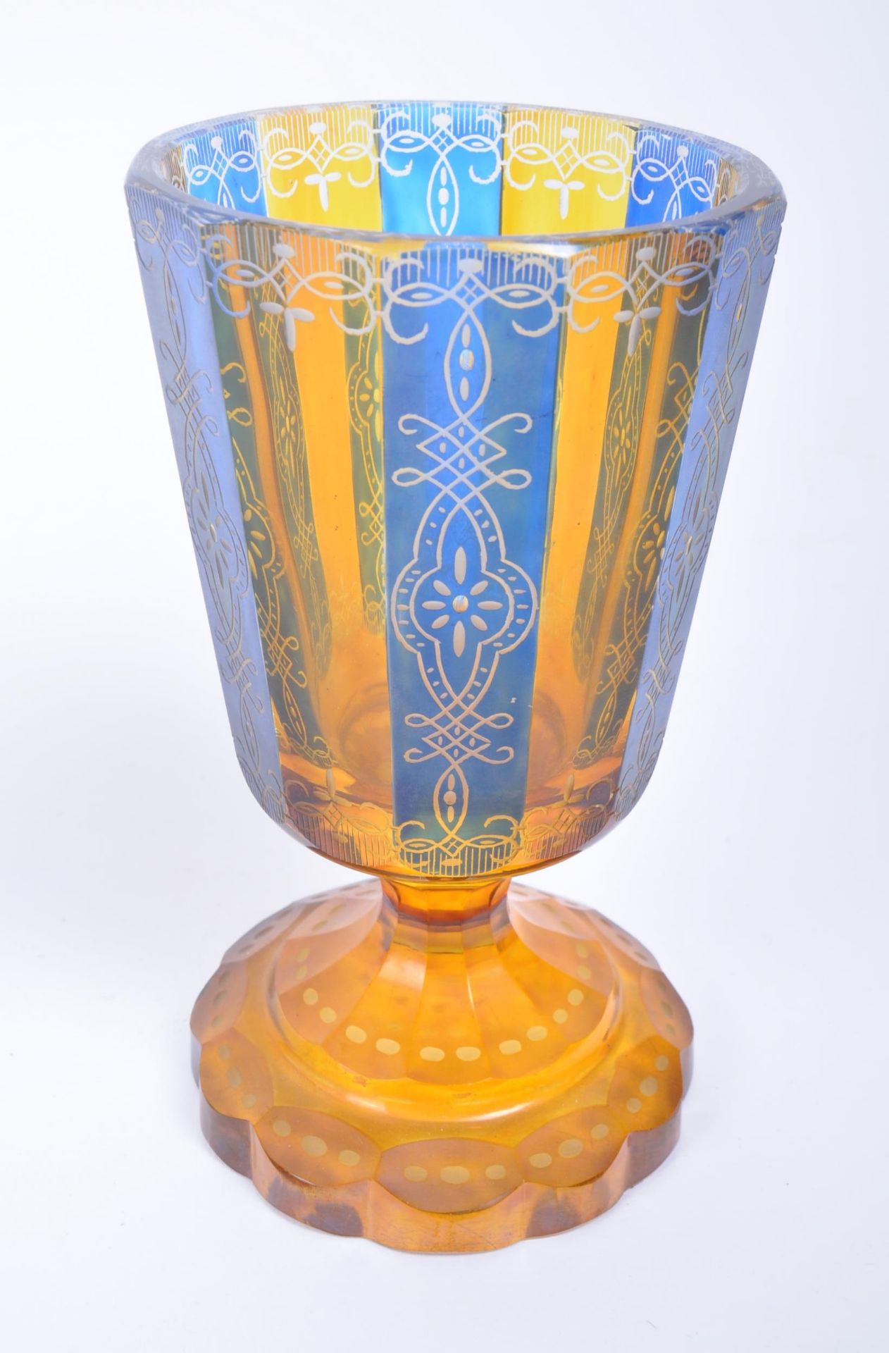 COLLECTION OF CZECH GLASS MOSER MANNER WINE GOBLETS - Image 3 of 6