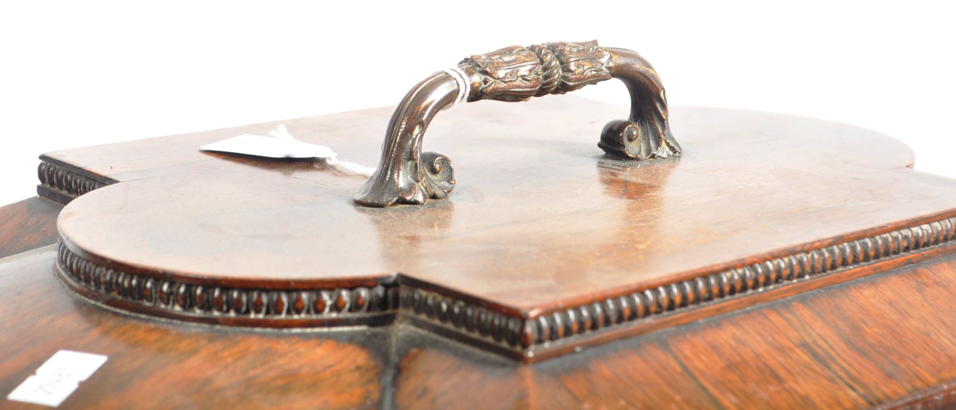 19TH CENTURY REGENCY ROSEWOOD TEAPOY - CADDY STAND - Image 5 of 9