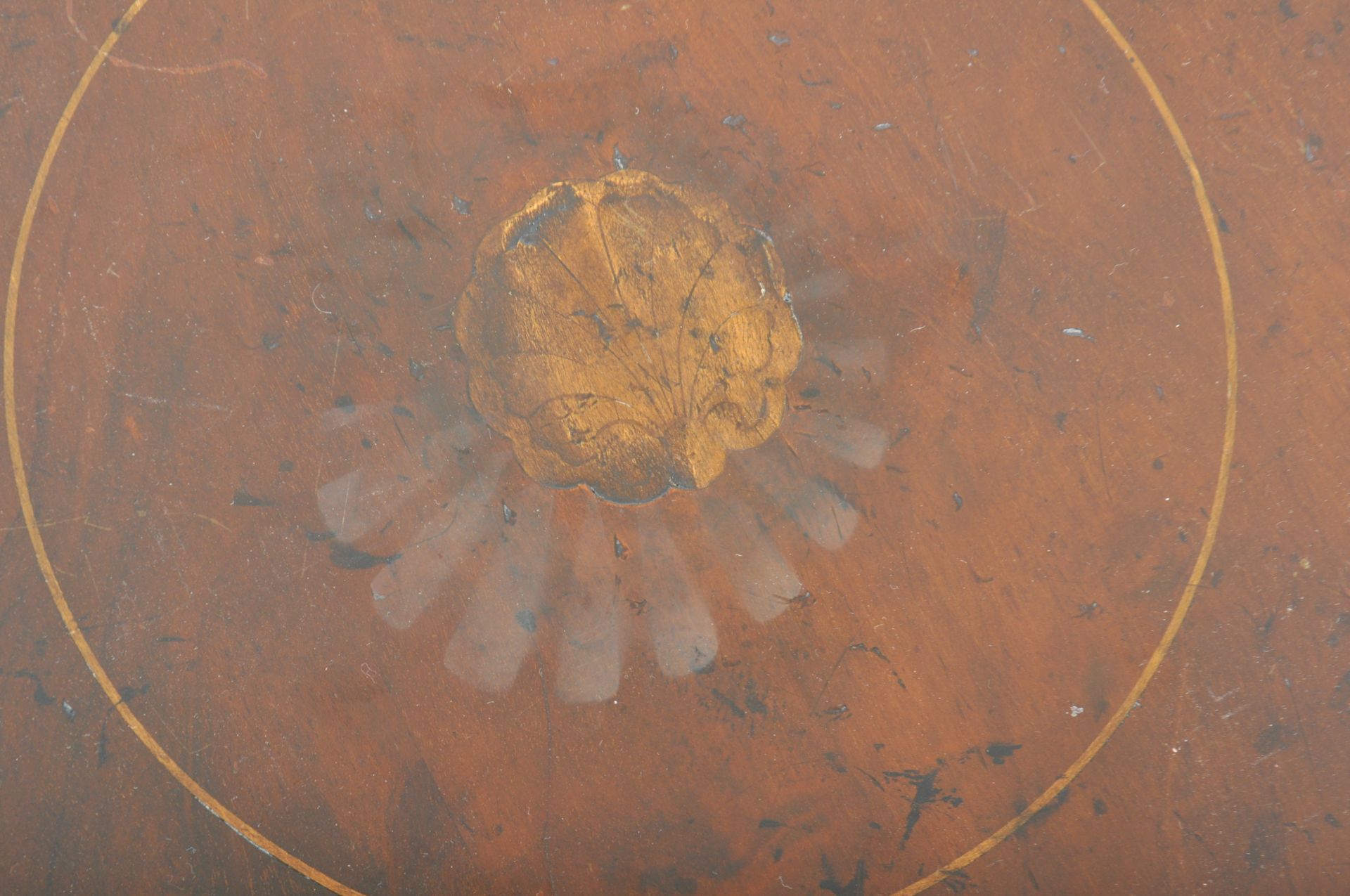 19TH CENTURY GEORGE III MAHOGANY INLAID LADIES SEWING TABLE - Image 5 of 8