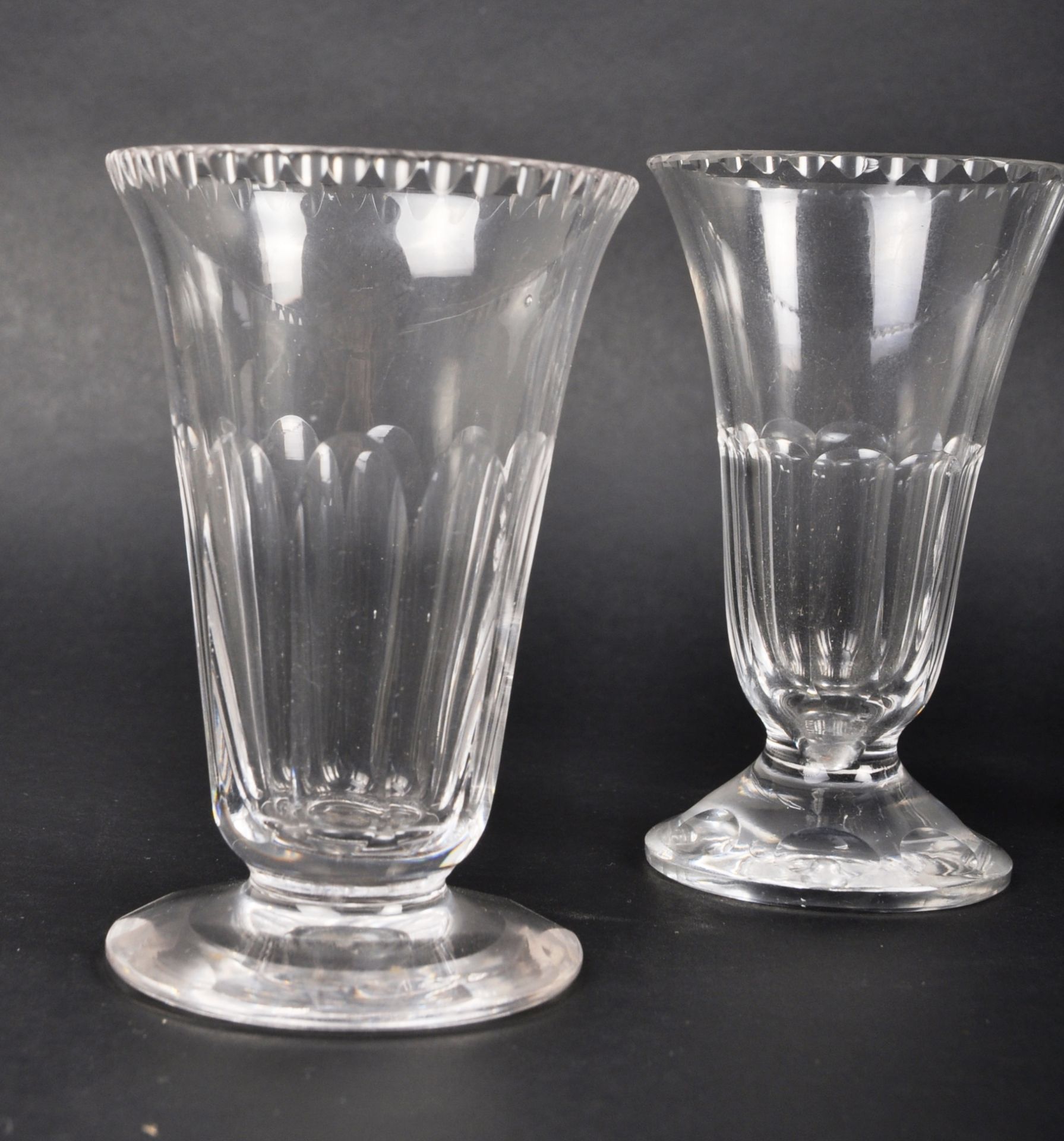 COLLECTION OF REGENCY CRYSTAL HAND CUT JELLY GLASSES - Image 3 of 7