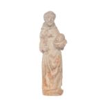 18TH CENTURY BATH STONE FIGURE OF ST FRANCIS OF ASSISI