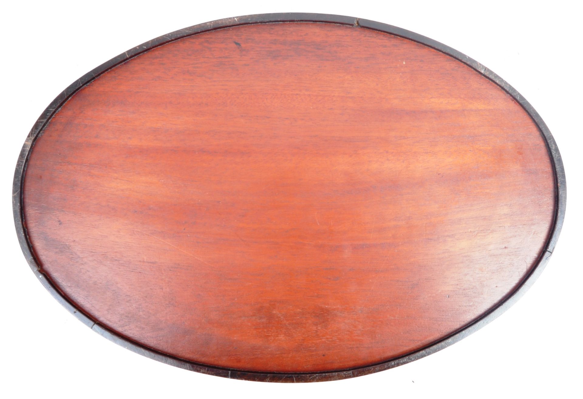 18TH CENTURY GEORGE III MAHOGANY AND BRASS TRAY - Bild 5 aus 6