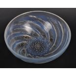 RENE LALIQUE - FRENCH 1920'S OPALESCENT GLASS SARDINE DISH