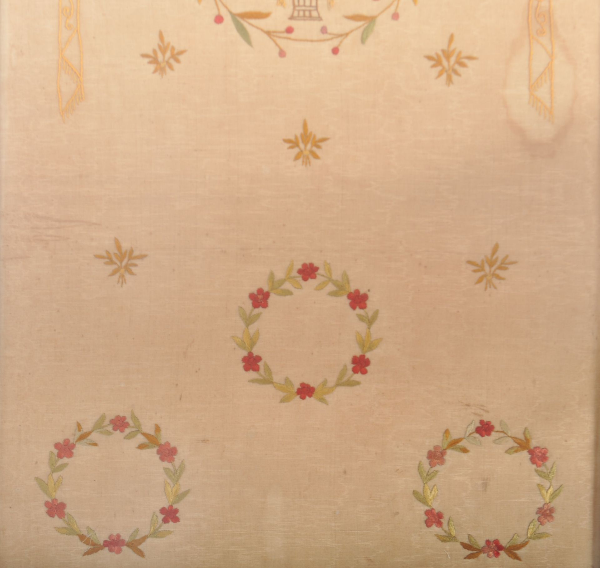 19TH CENTURY VICTORIAN NEEDLEWORK FLORAL PANEL - Image 4 of 4