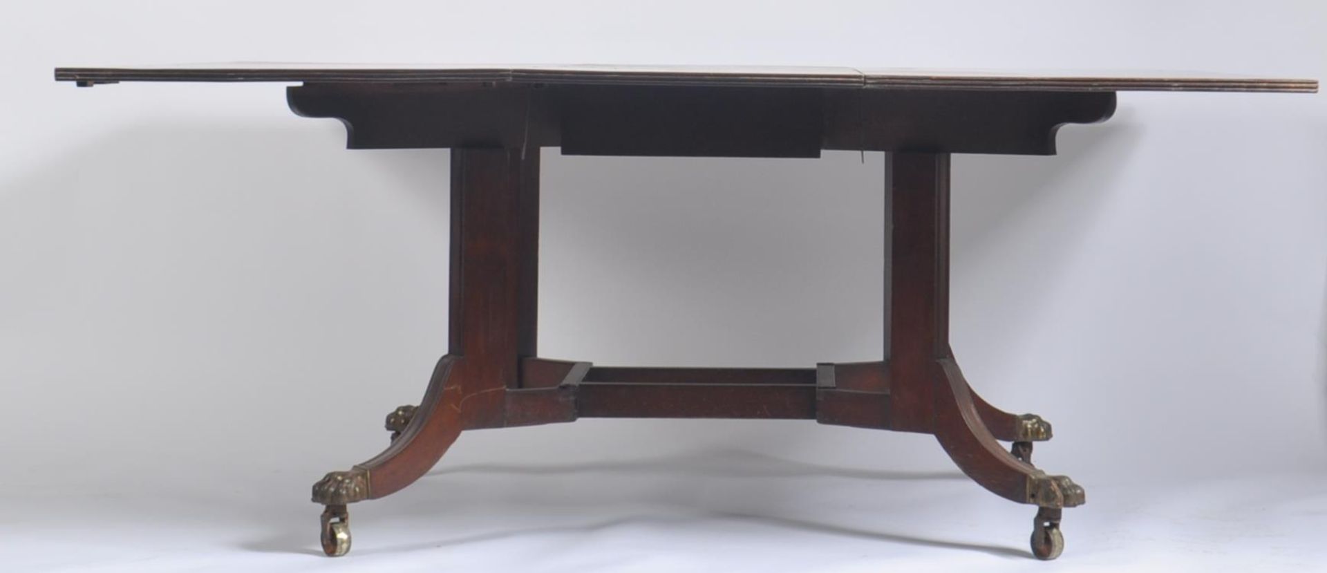 19TH CENTURY MAHOGANY CUMBERLAND ACTION DINING TABLE - Image 6 of 7