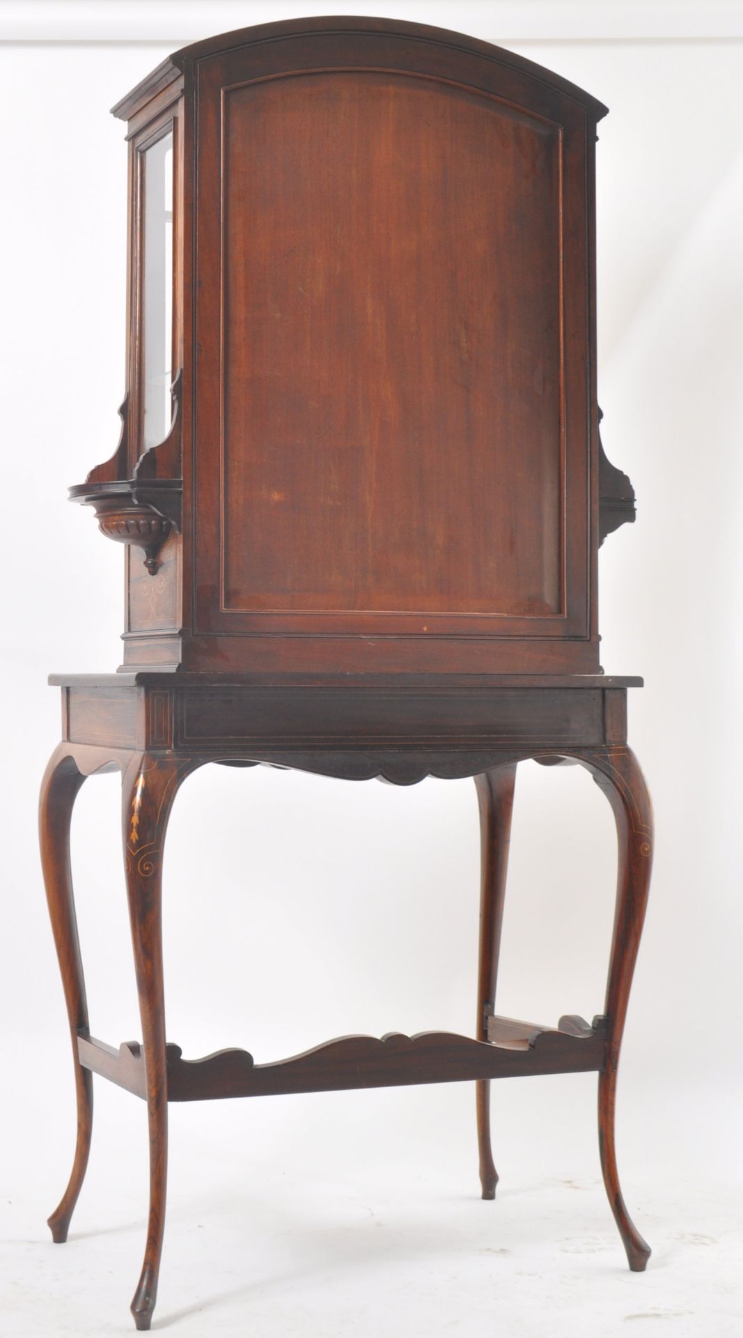 19TH CENTURY ROSEWOOD & MARQUETRY CABINET ON STAND - Image 11 of 11