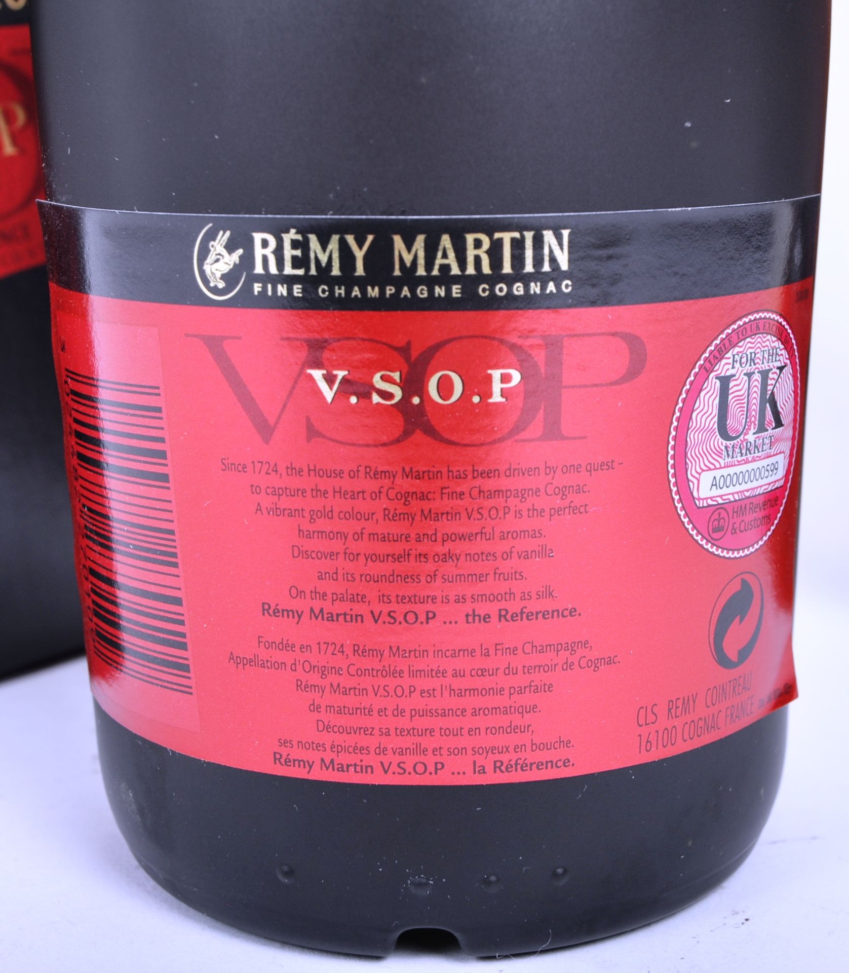 TWO FRENCH REMY MARTIN FINE COGNA - XO & V.S.O.P - Image 6 of 8
