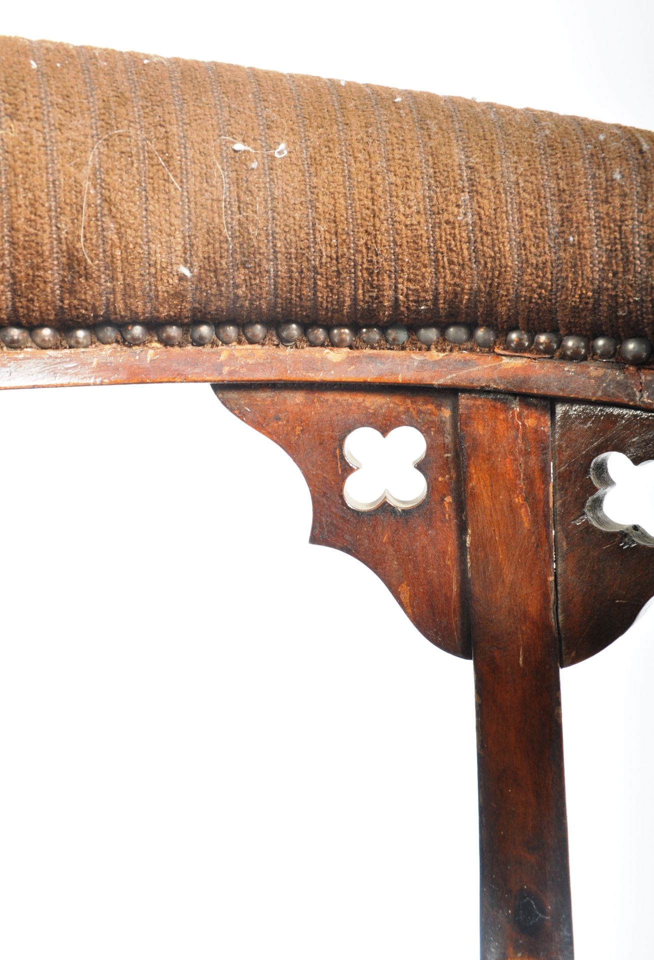 19TH CENTURY VICTORIAN MAHOGANY DESK CHAIR - ARMCHAIR - Image 3 of 5