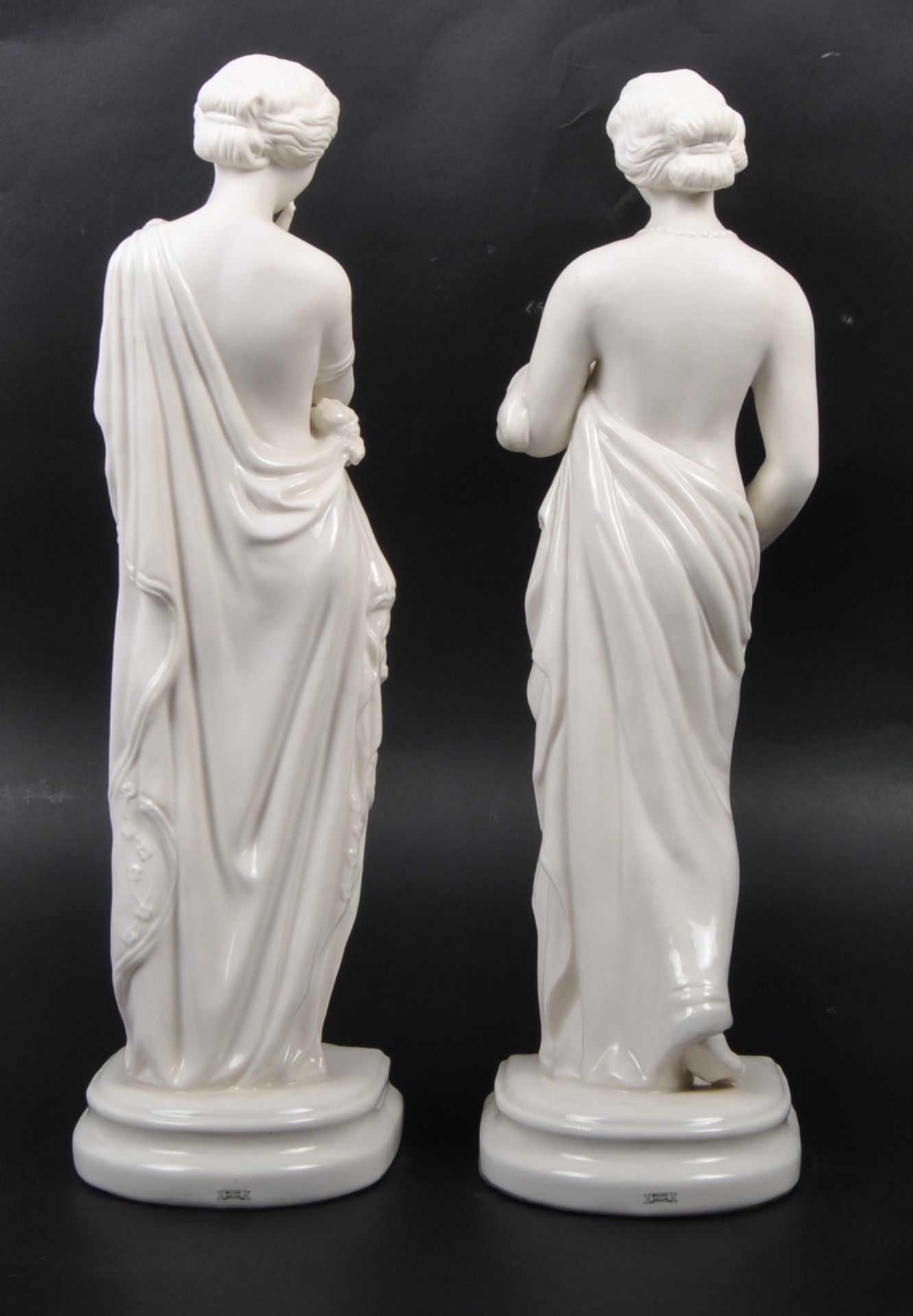 PAIR OF BELLEEK MEDITATION & AFFECTION PORCELAIN FIGURES - Image 3 of 11