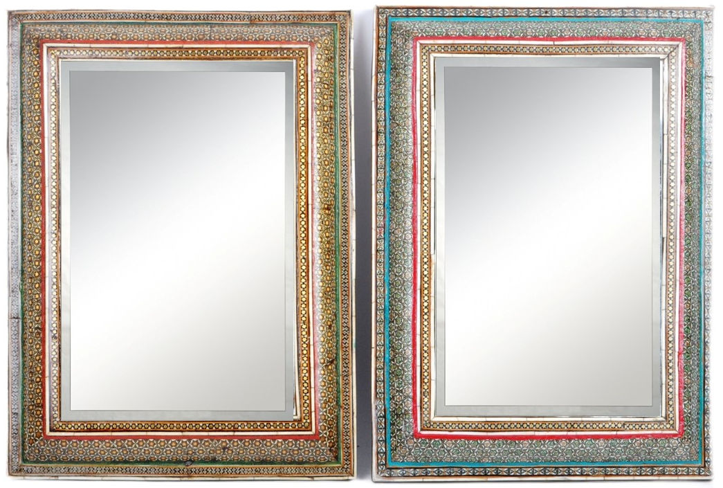 PAIR OF 19TH CENTURY VIZAGAPATAM MIRRORS