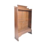 19TH CENTURY VICTORIAN ARTS & CRAFTS OPEN LIBRARY BOOKCASE