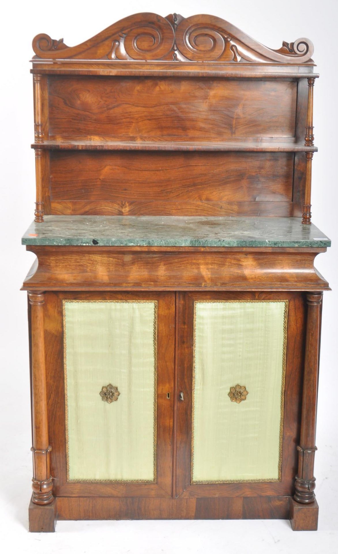 19TH CENTURY VICTORIAN ROSEWOOD & MARBLE CHIFFONIER - Image 2 of 12