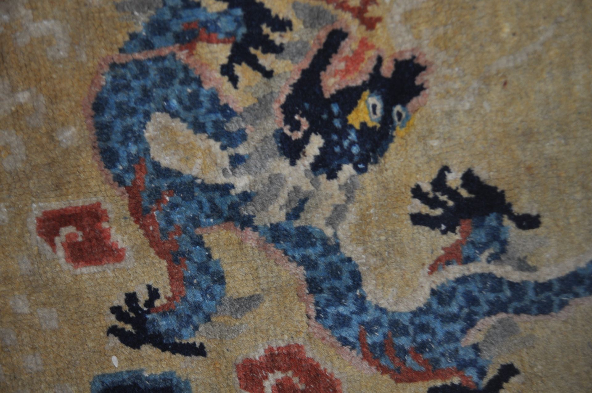 EARLY 20TH CENTURY CHINESE NINGXIA CARPET FLOOR RUG - Image 2 of 8