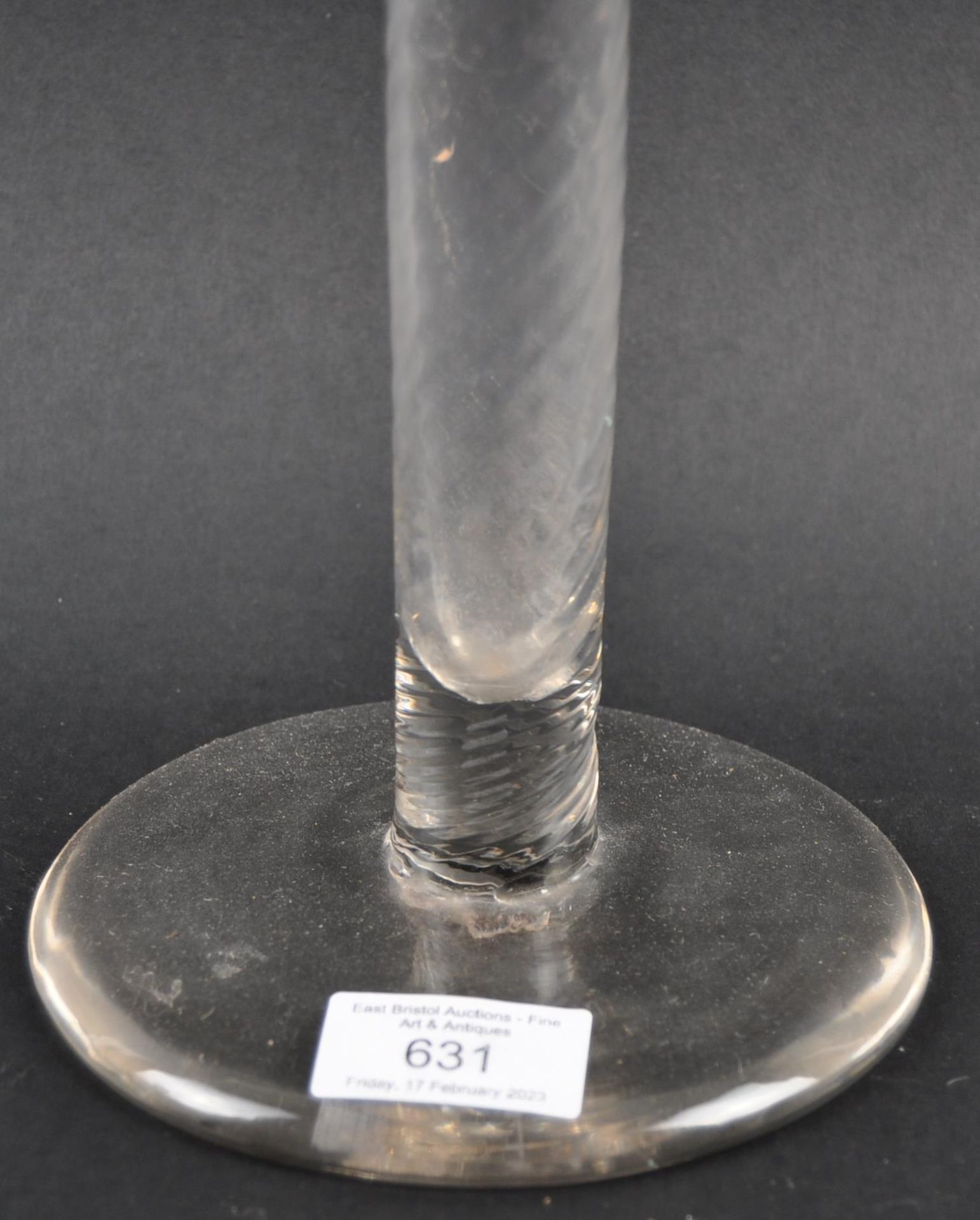 VERY LARGE 18TH CENTURY CEREMONIAL GLASS GOBLET - Bild 4 aus 5