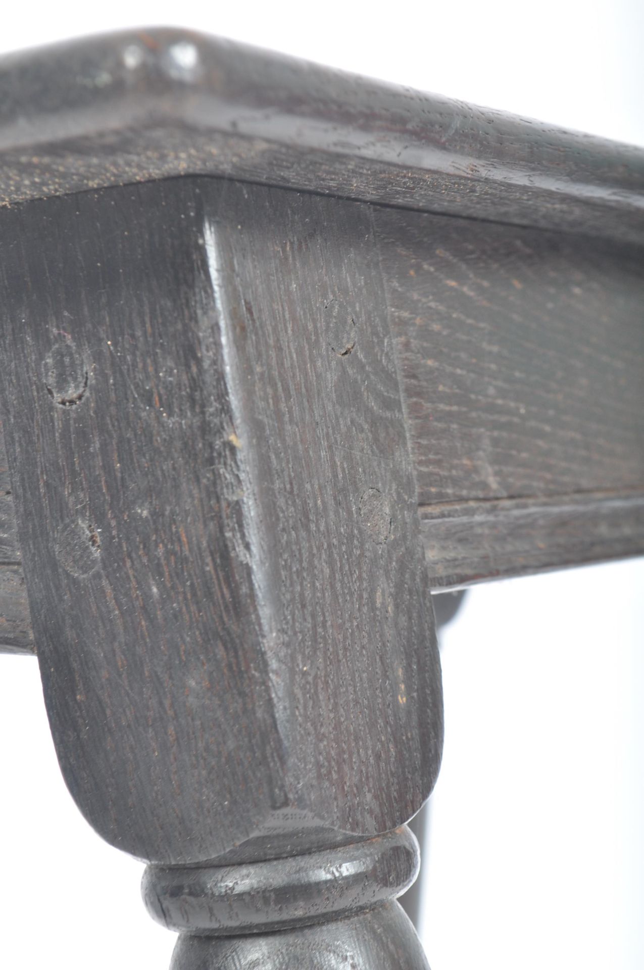 19TH CENTURY CARVED OAK JACOBEAN REVIVAL JOINT STOOL - Image 3 of 5