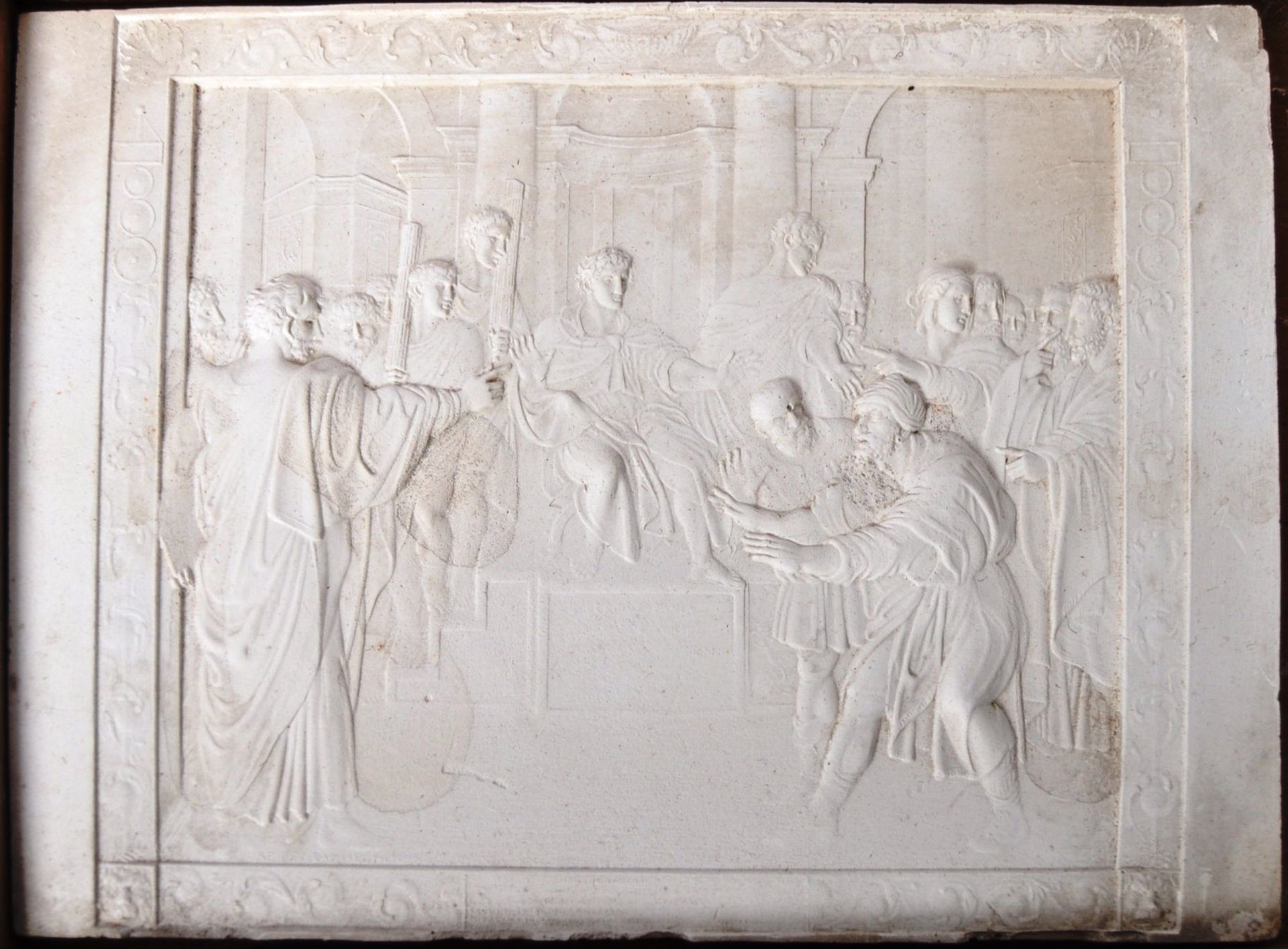 JOHN HENNING - SERIES OF PLASTER PLAQUES AFTER RAPHAEL - Image 6 of 8