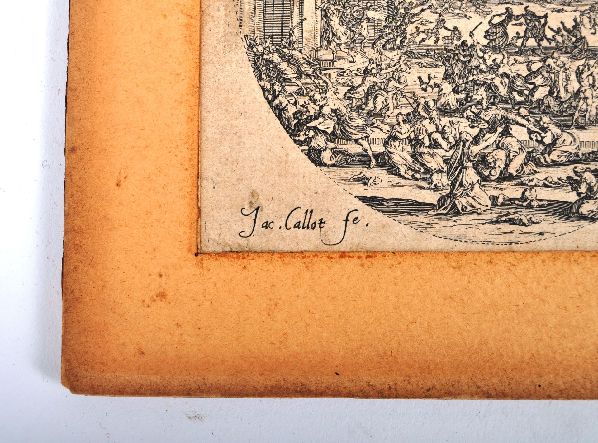 JACQUES CALLOT (1592-1635) ETCHING - MASSACRE BETHLEHEM BABIES - Image 2 of 8