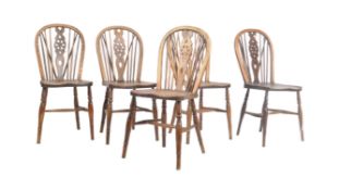 SET OF 5 VICTORIAN BEECH & ELM WINDSOR WHEELCHAIRS