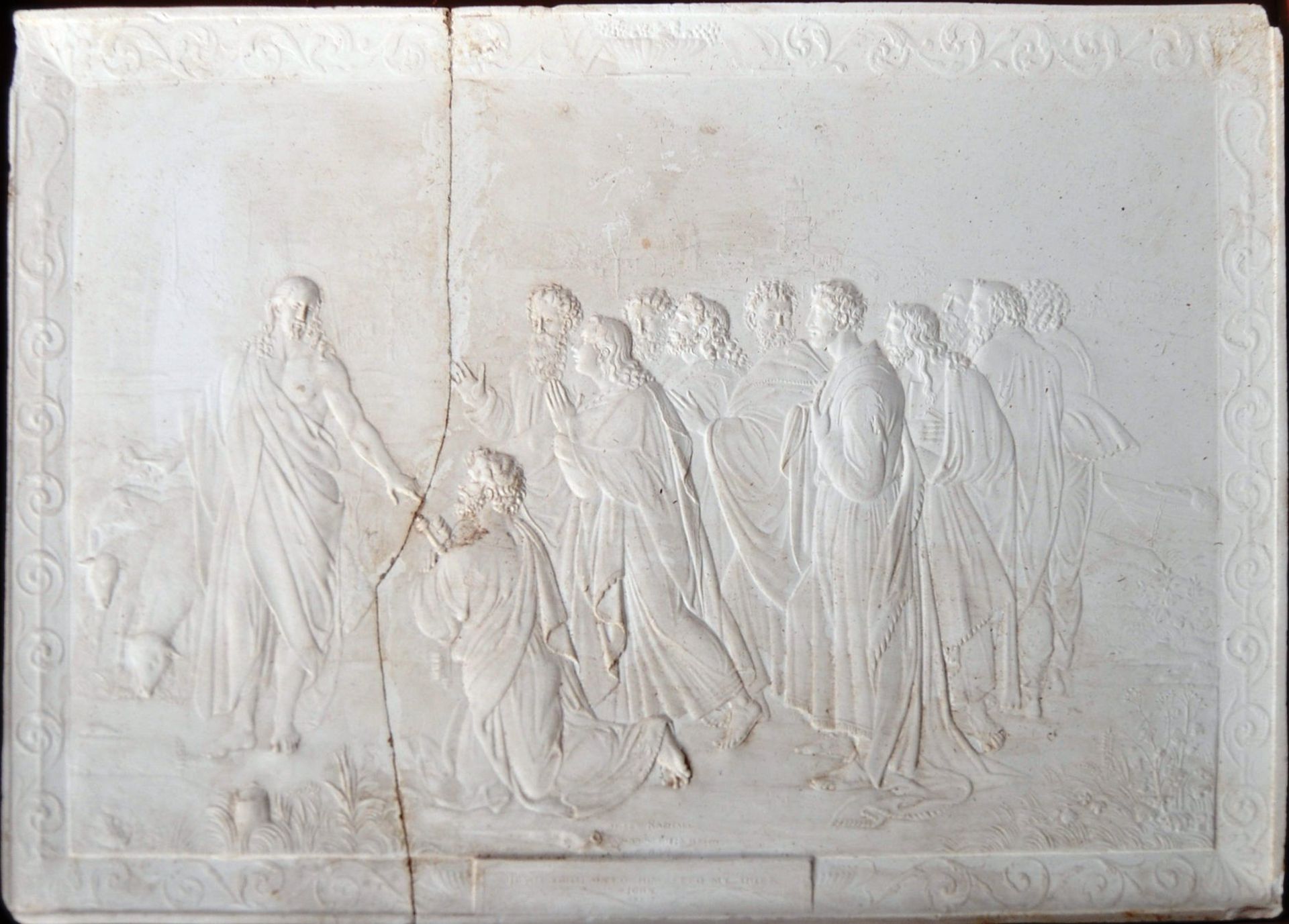 JOHN HENNING - SERIES OF PLASTER PLAQUES AFTER RAPHAEL - Image 7 of 8