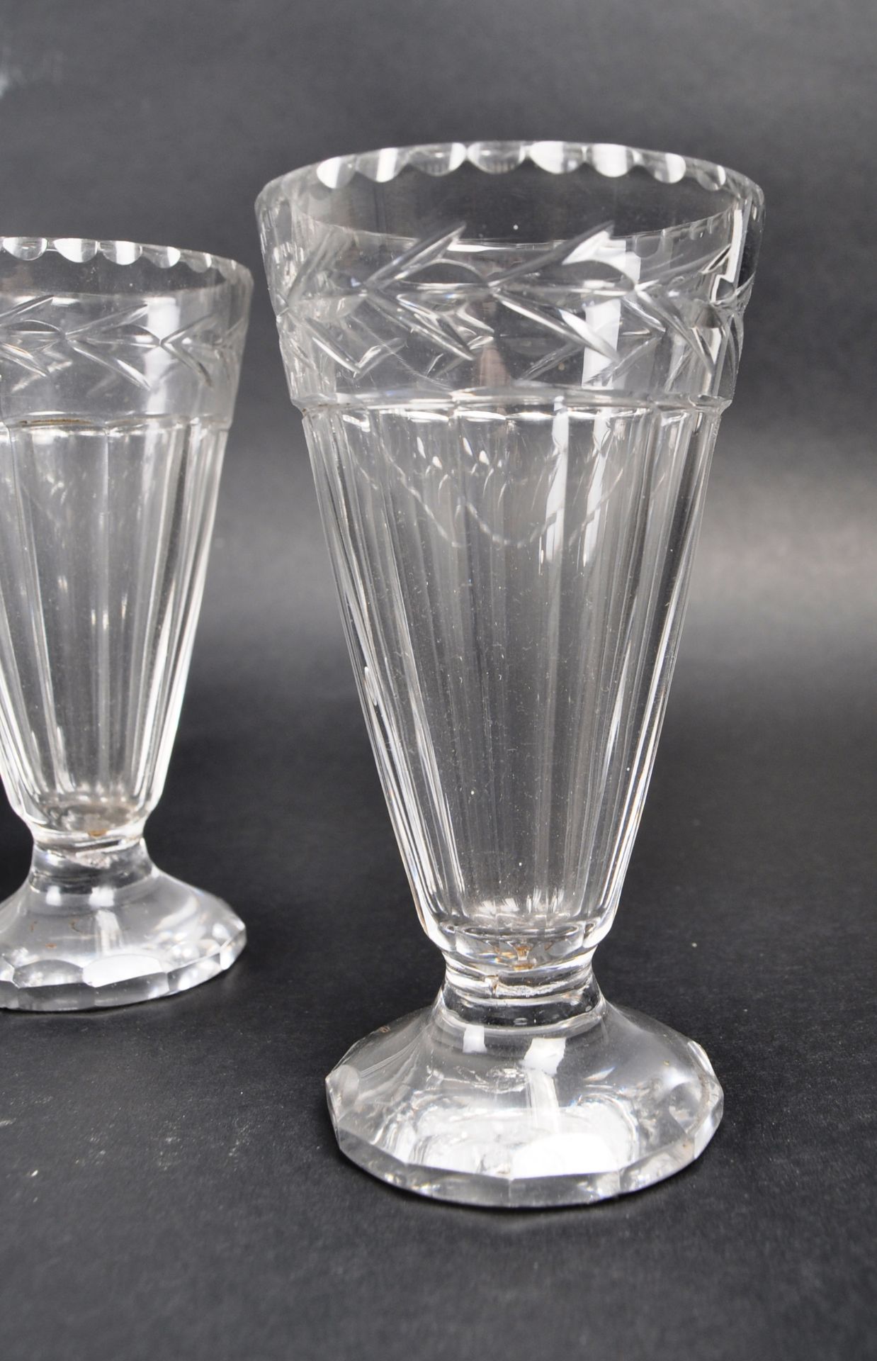 COLLECTION OF REGENCY CRYSTAL HAND CUT JELLY GLASSES - Image 2 of 7