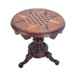 19TH CENTURY VICTORIAN MINIATURE TILT TOP TABLE