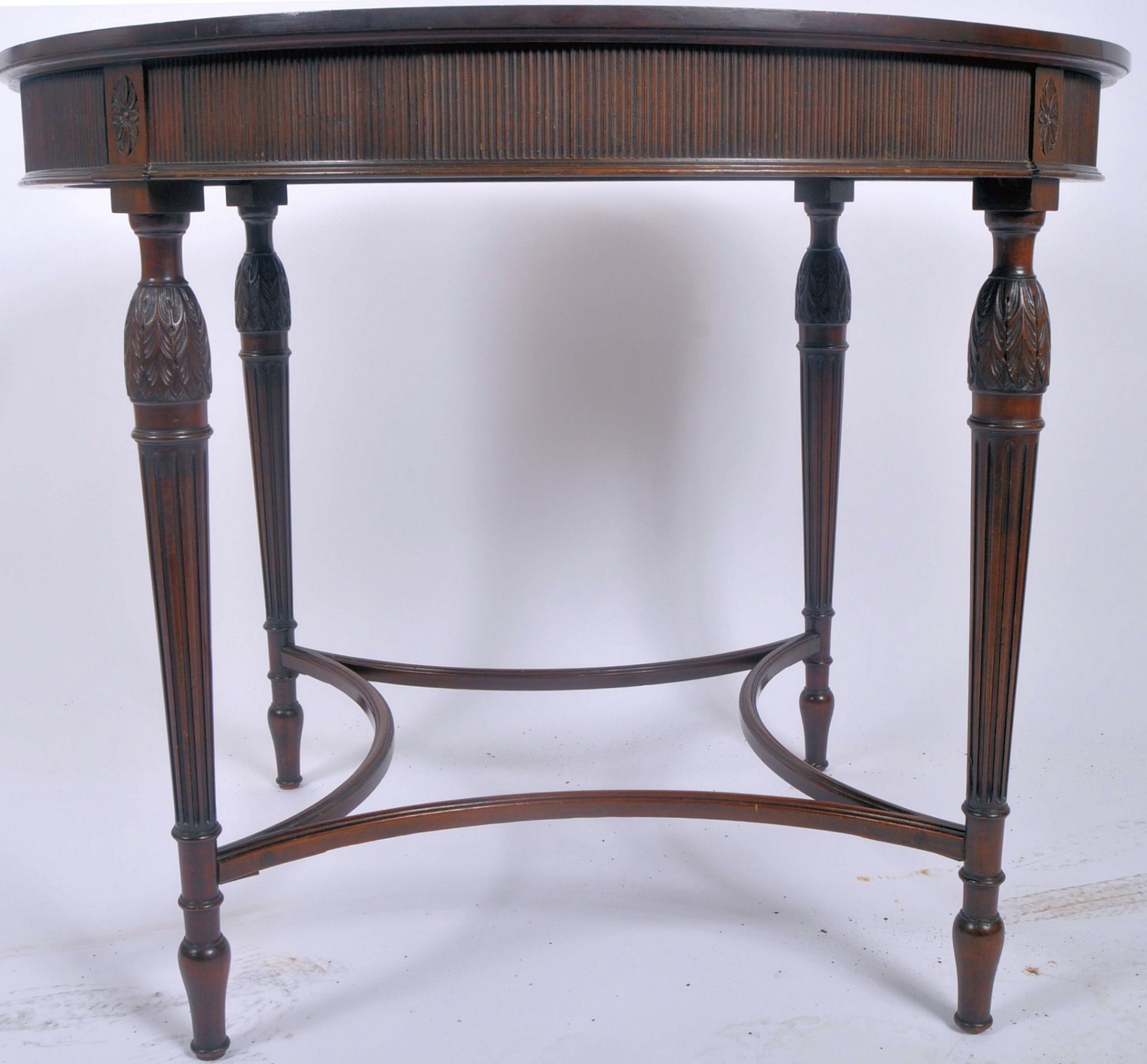 EDWARDIAN MAHOGANY ADAMS REVIVAL CENTRE OCCASIONAL TABLE - Image 2 of 9