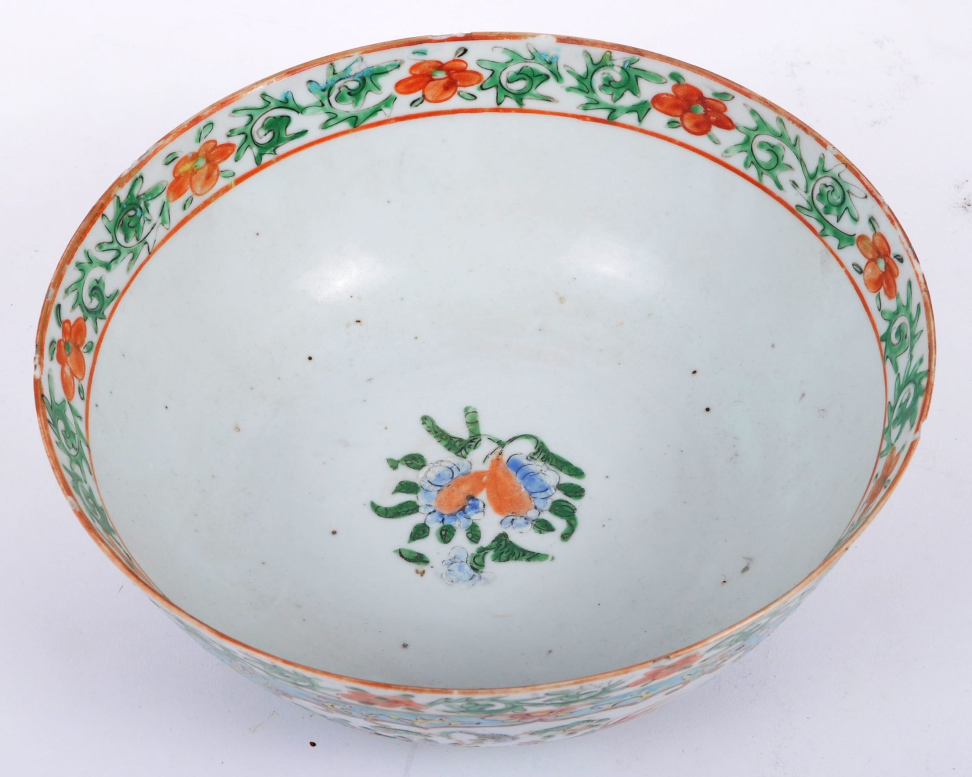 19TH CENTURY CHINESE PORCELAIN FAMILLE ROSE BOWL VASE - Image 3 of 8