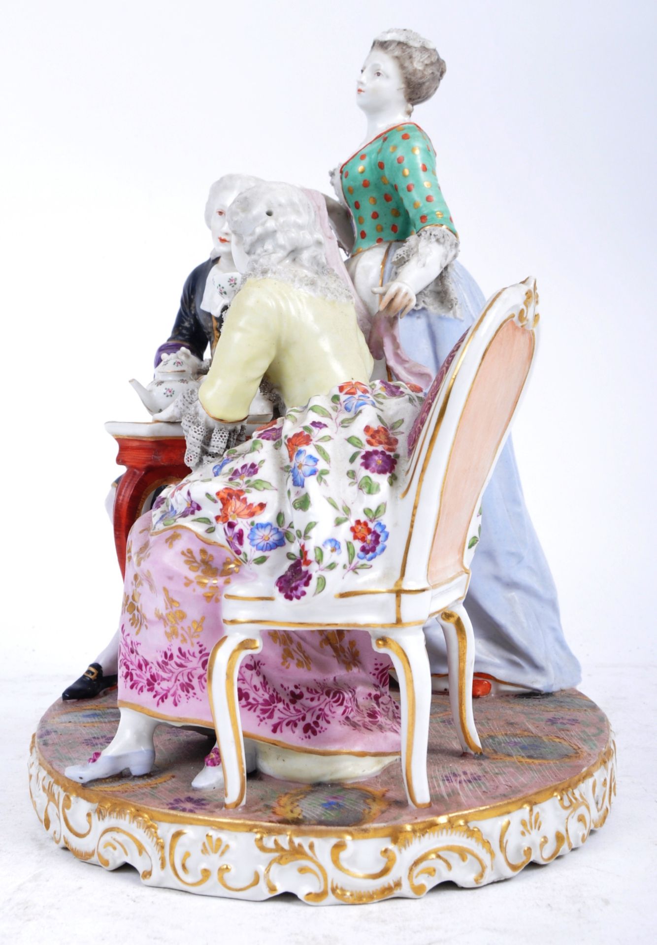 19TH CENTURY PORCELAIN MEISSEN FIGURINE GROUP - Image 2 of 7