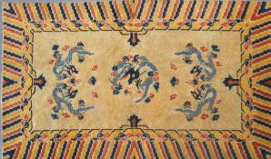 EARLY 20TH CENTURY CHINESE NINGXIA CARPET FLOOR RUG