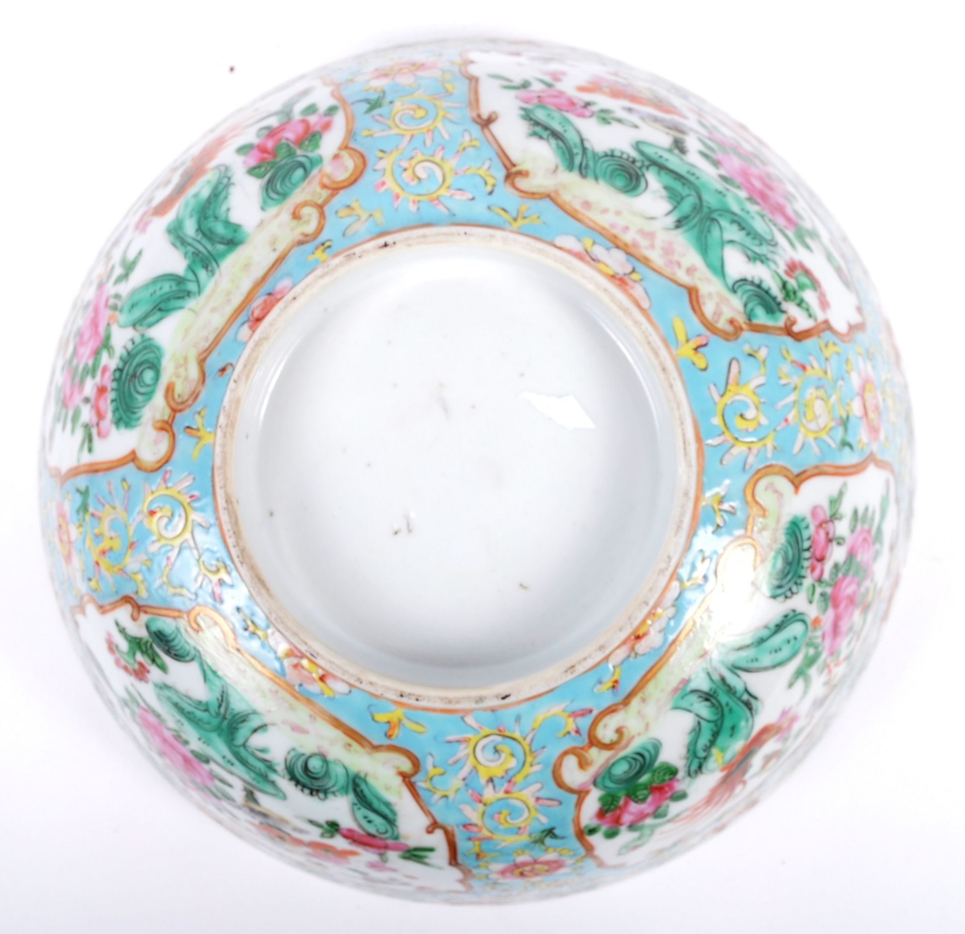 19TH CENTURY CHINESE PORCELAIN FAMILLE ROSE BOWL VASE - Image 8 of 8