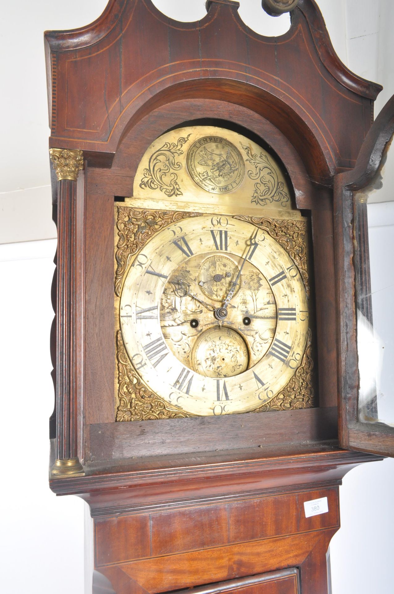 WEST COUNTRY JOSEPH QUARMAN 19TH CENTURY LONGCASE CLOCK - Image 5 of 9