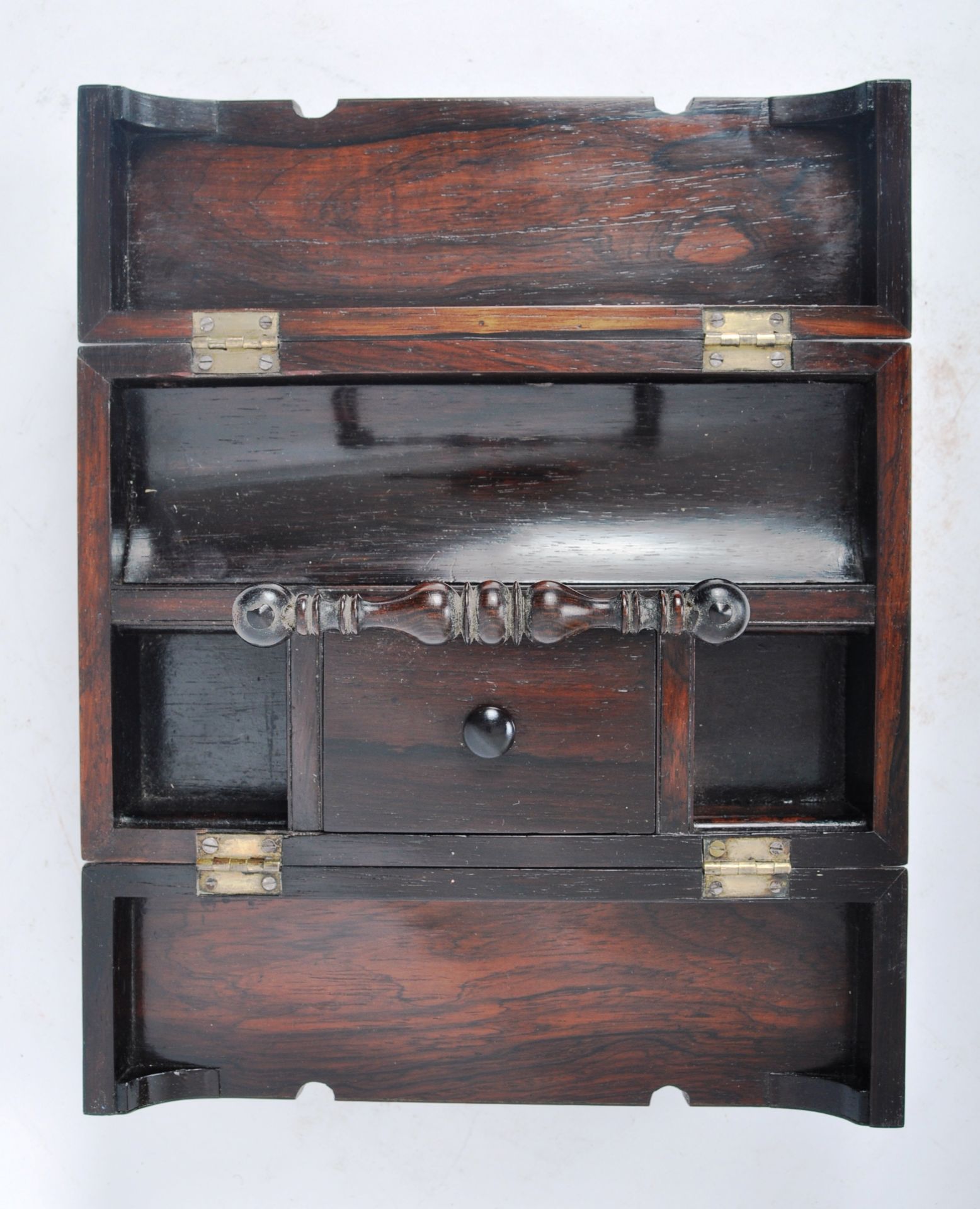 18TH CENTURY REGENCY ROSEWOOD TRAVELLING WRITING BOX - Image 3 of 5