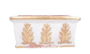 MIDCENTURY NEOCLASSICAL GILDED TERRACOTTA PLANTER